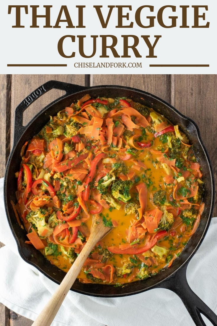 Thai Vegetable Curry with Crunchy Chickpeas - Chisel & Fork