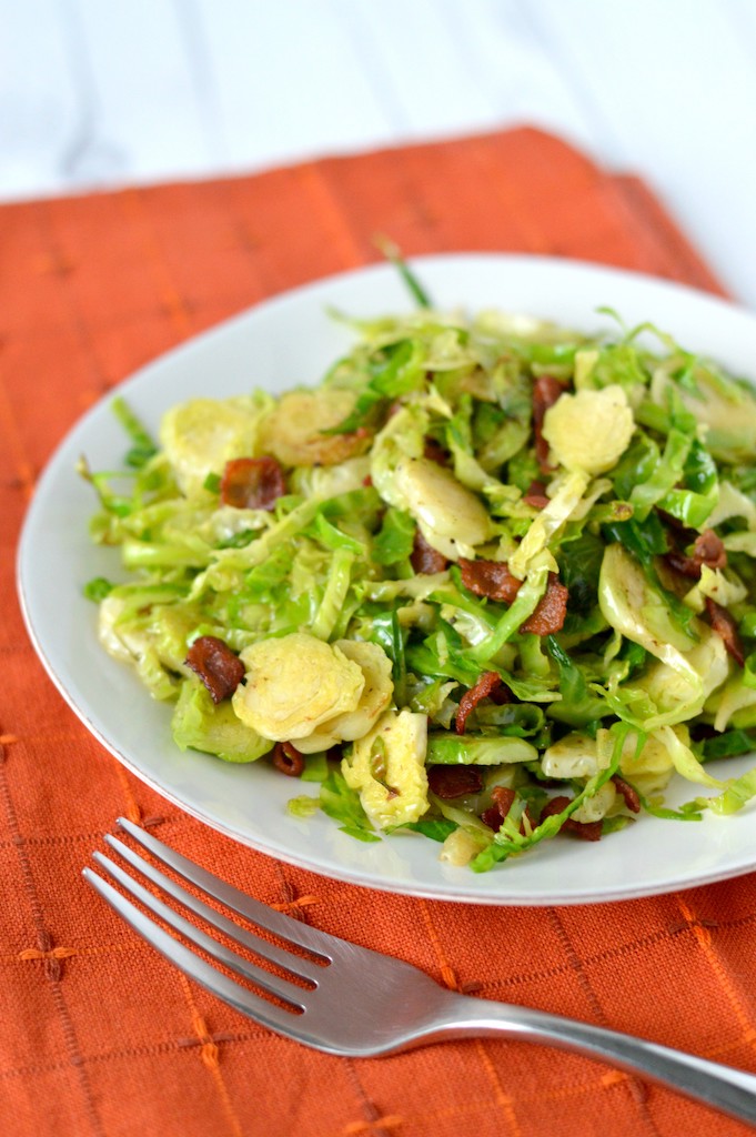 Shaved Brussels Sprouts with Bacon Recipe - Chisel & Fork