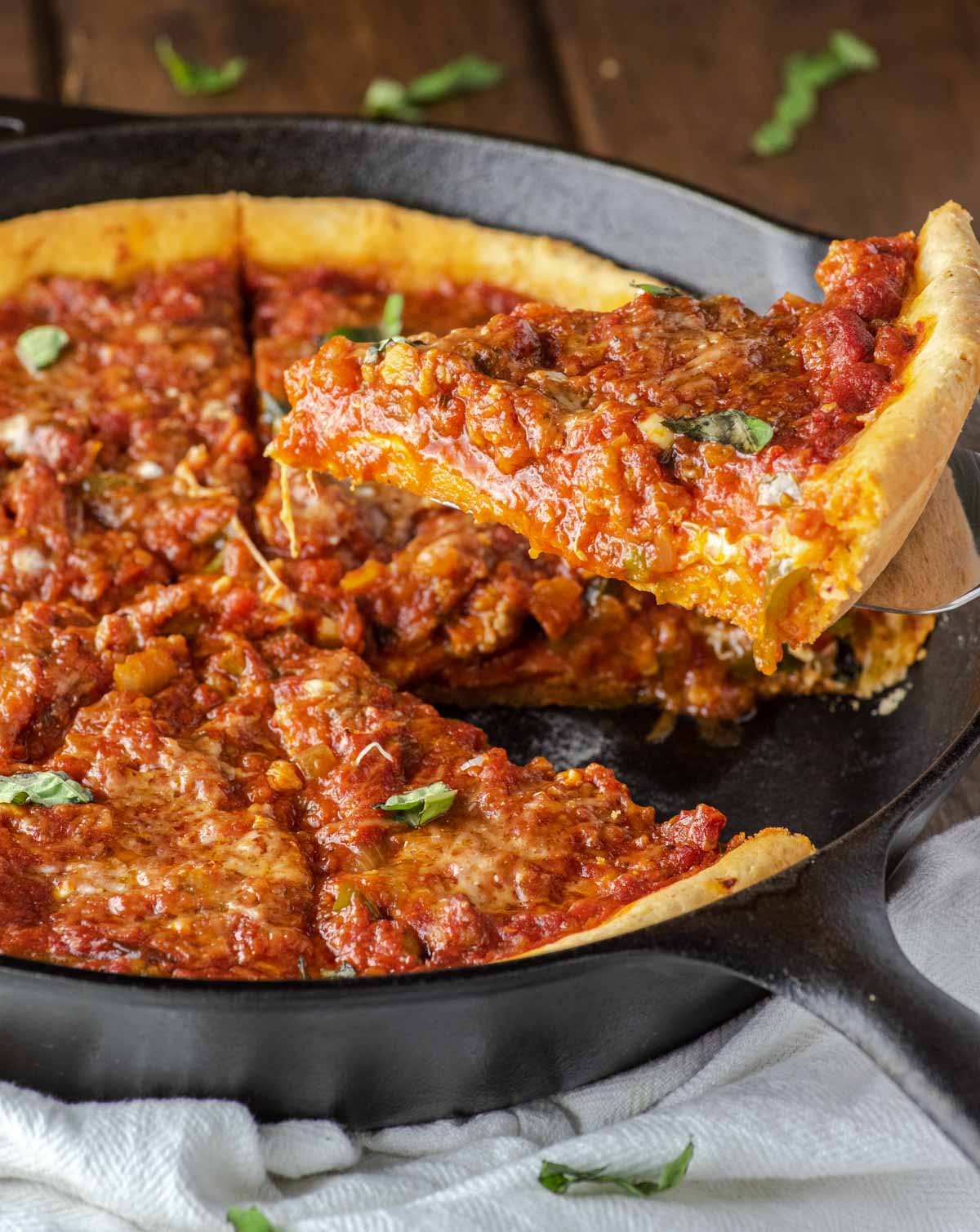 ChicagoStyle Deep Dish Pizza Recipe Chisel & Fork