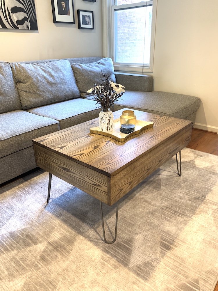 How to Build a Farmhouse Coffee Table (with storage)- free