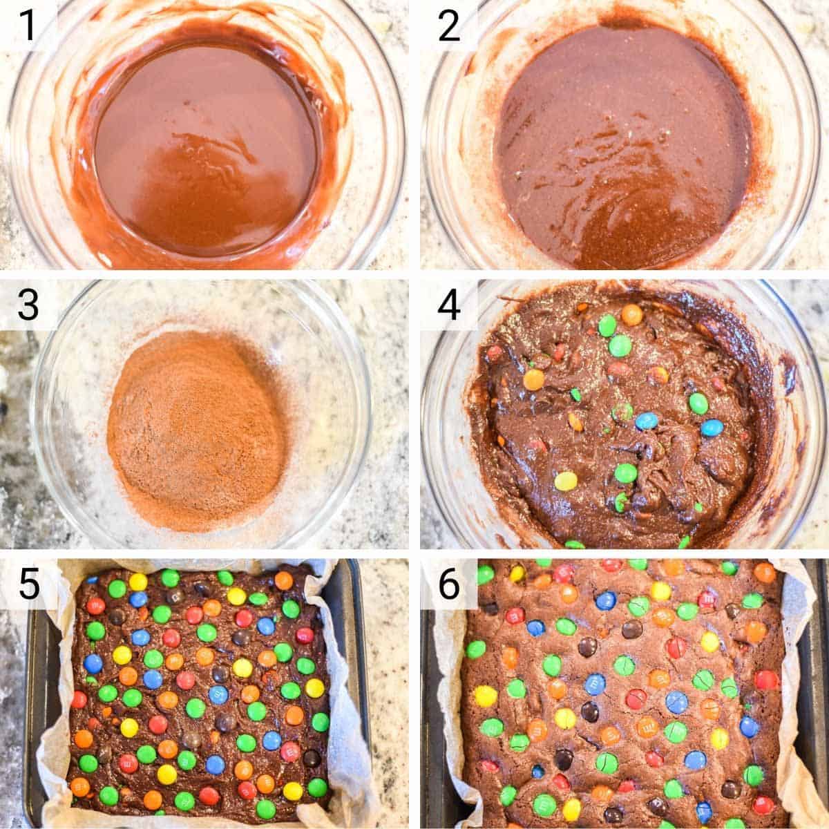 M&M Brownies - Fudgy and Delicious - Chisel & Fork