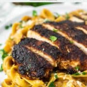 Blackened Chicken Alfredo Recipe - Simple Comfort Food - Chisel & Fork