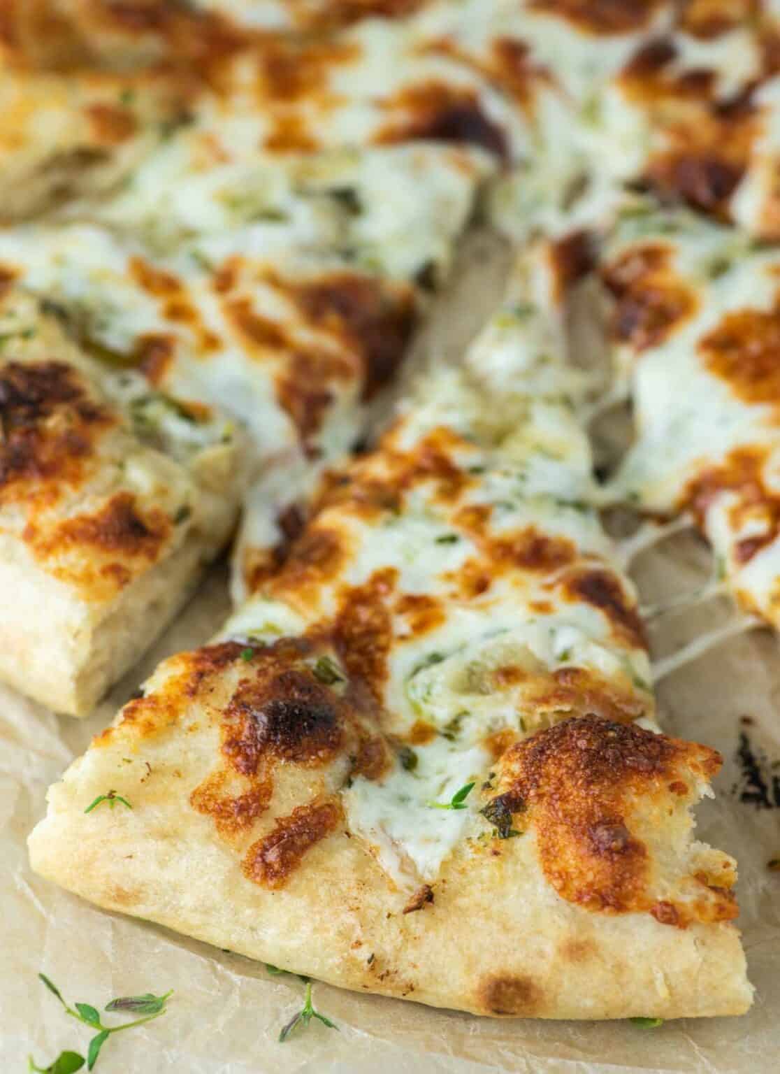 Garlic Pizza - Chisel & Fork